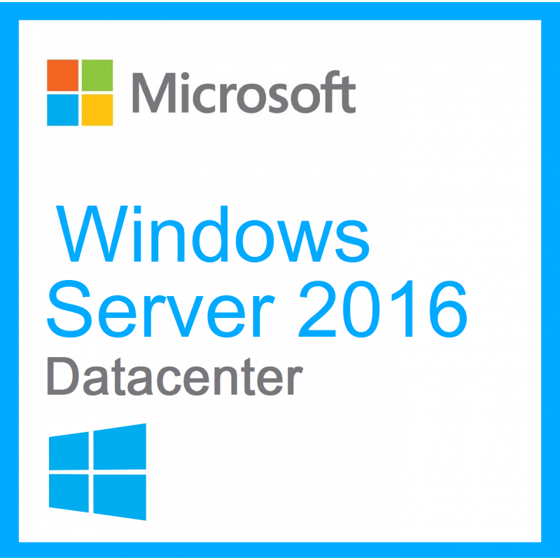 Microsoft Windows Server 2016 DataCenter 16 Cores. ( TICKET )