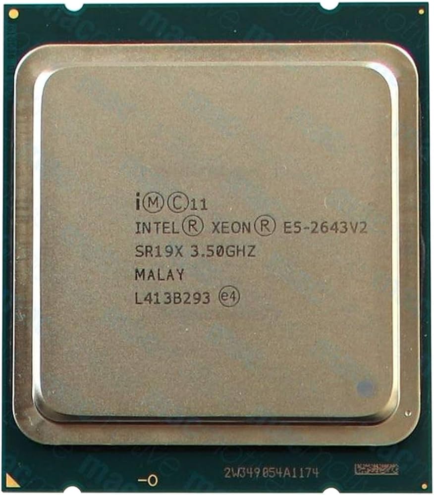 Intel Xeon E5-2643 V2(3.50 up to 3.80 GHz; 6Coeur; 12Thread; 25 Mo)
