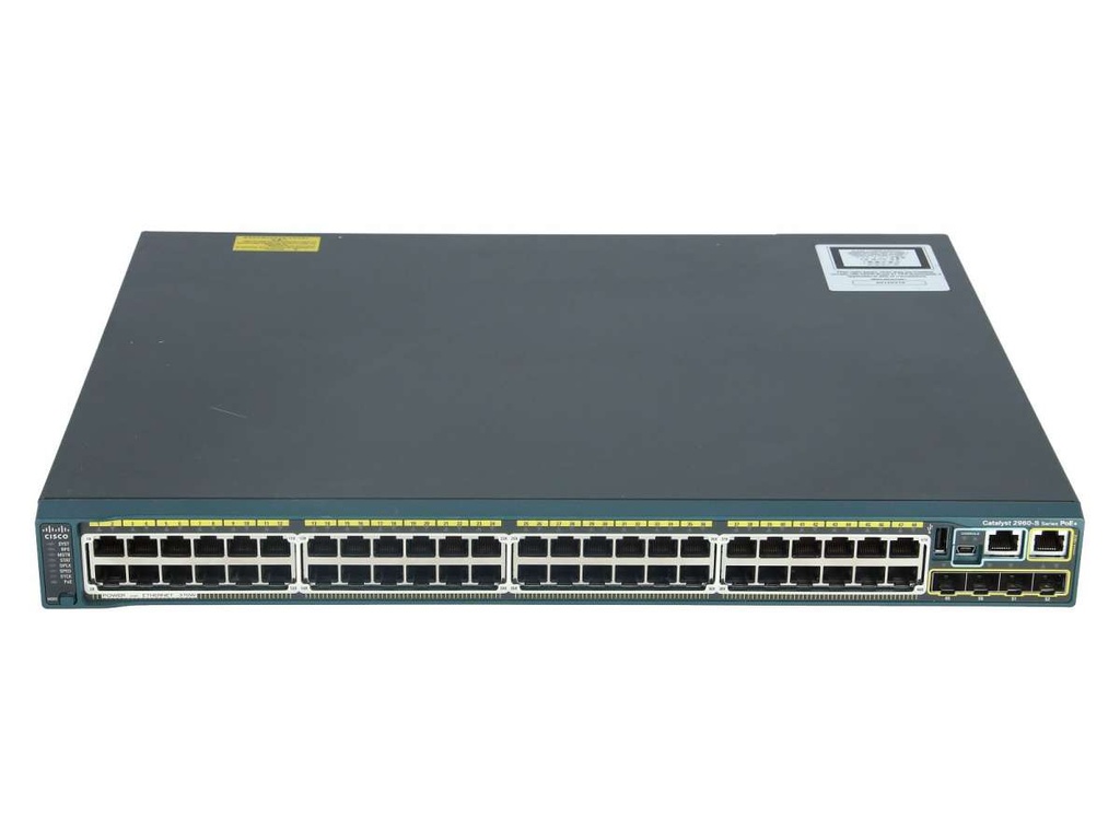 SWITCH CISCO CATALYST 2960-S 48 PORT POE+ 10G