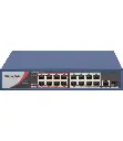 Switch Hikvision 16 ports PoE +2- 16 ports PoE- 1 R45 1 Go - 1 fiber optic 1 Go- longue distance 300 mètres