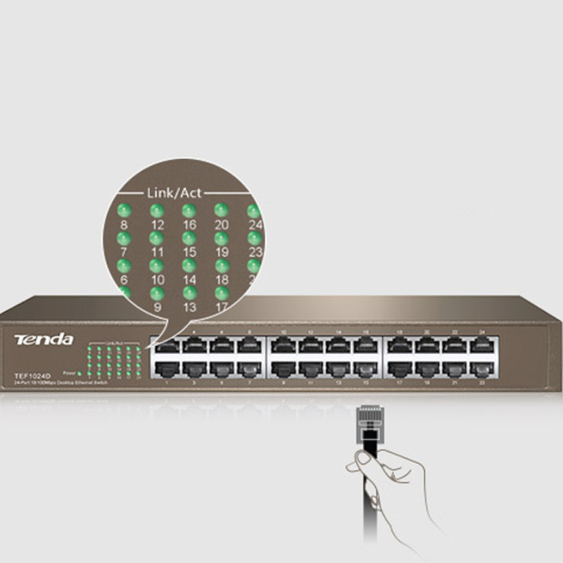 Switch Tenda TEF1024D 24-port 10/100 Mbps Rackable