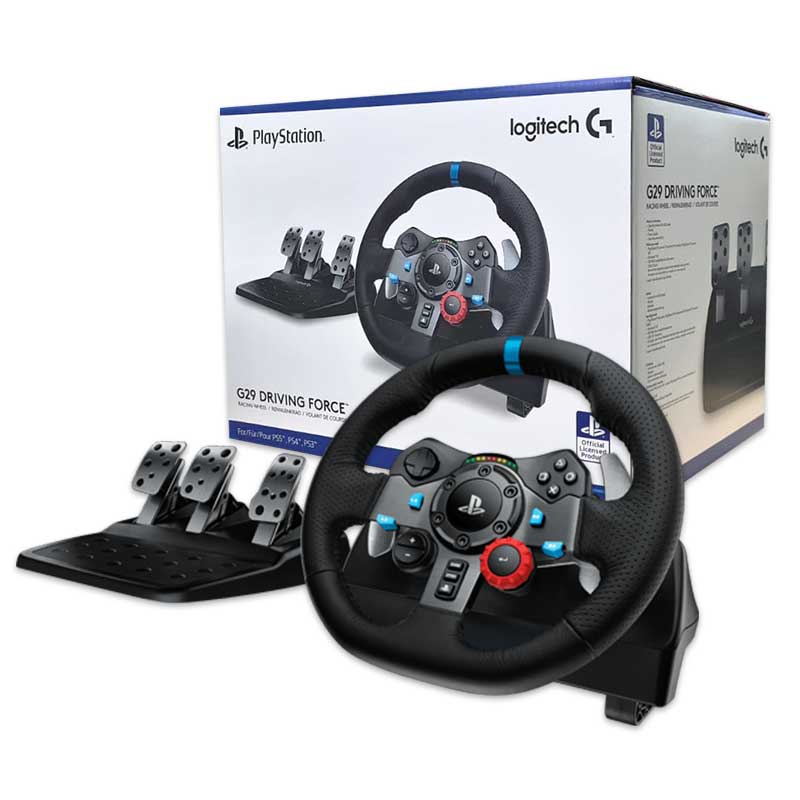 Logitech G29 Driving Force - Volant + Pédalier (pour PC/ PlayStation 3 / PlayStation 4 / PlayStation 5)941-000113