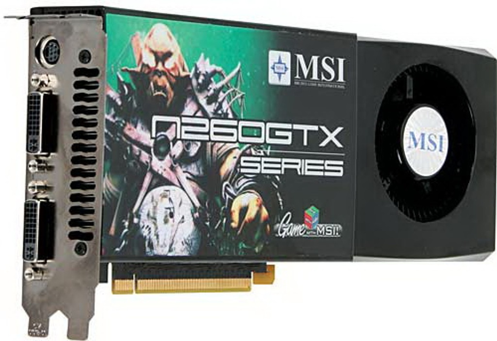 NVIDIA Geforce GTX MSI 260 896 Mo