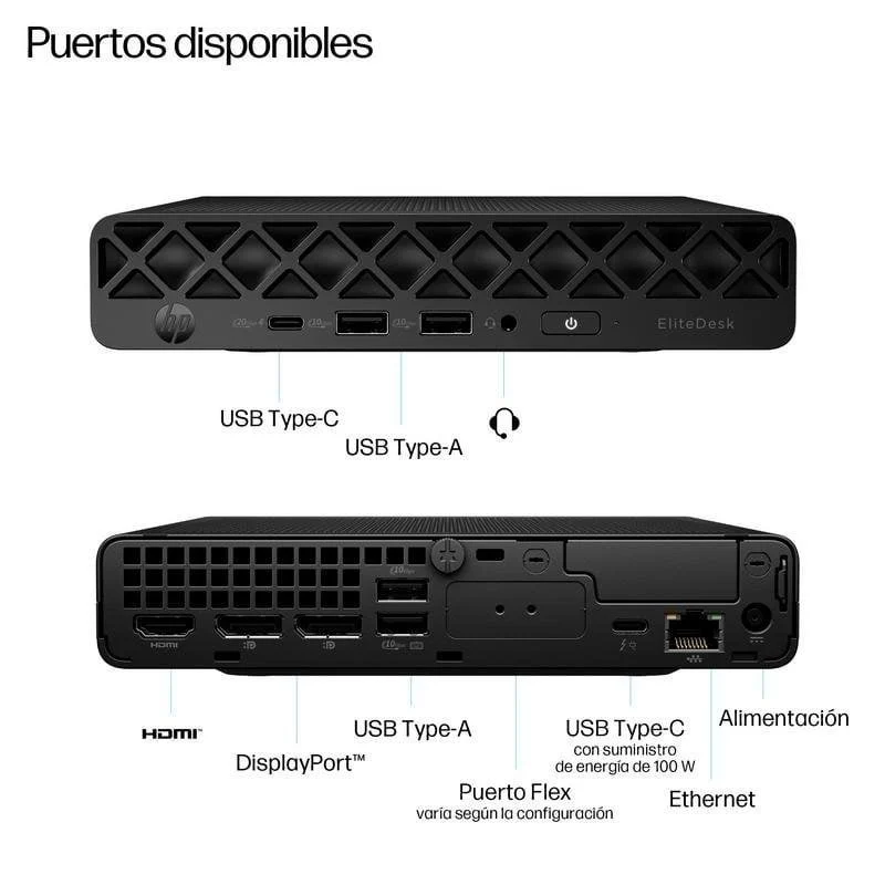 HP ProDesk 4 Mini G1i AI PC | Core Ultra 5 16 Go 256 Go SSD (D8KL3EC#UUZ)