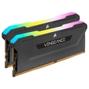RAM DDR4 3200 Vengeance RGB PRO SL 16 Go (2*8 Go)  C16 Noir