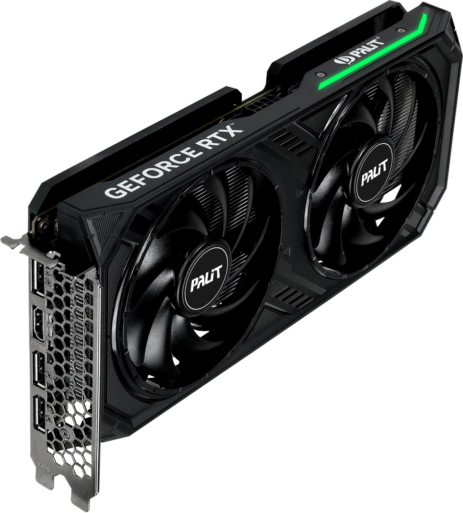 PALIT RTX 4060 DUAL 8 Go GDDR6 - 3*DP - HDMI - PN: NE64060019P1-1070D