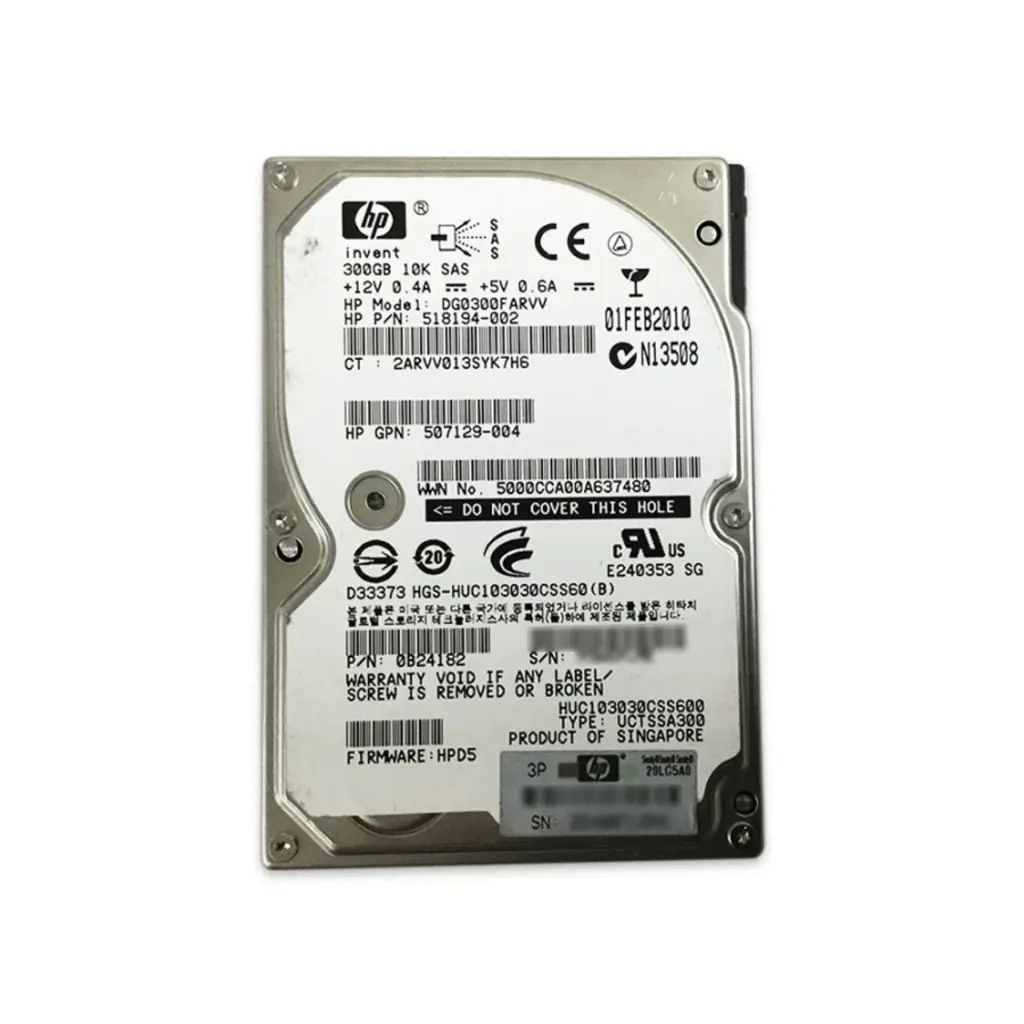 HDD 2.5 UC 300 Go SAS 10K 