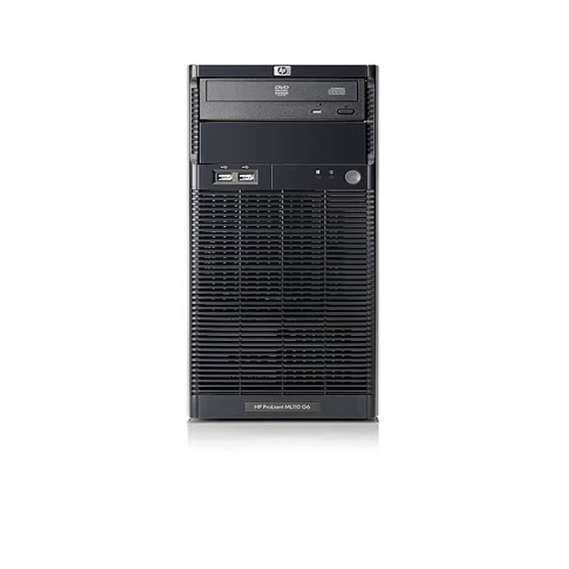 Serveur HPE ProLiant ML110 G6 – Intel Core i3-550 | 8 Go RAM | 2×HDD 1 To | Tour | RAID B110i | iLO | Alimentation standard | Remis à neuf
