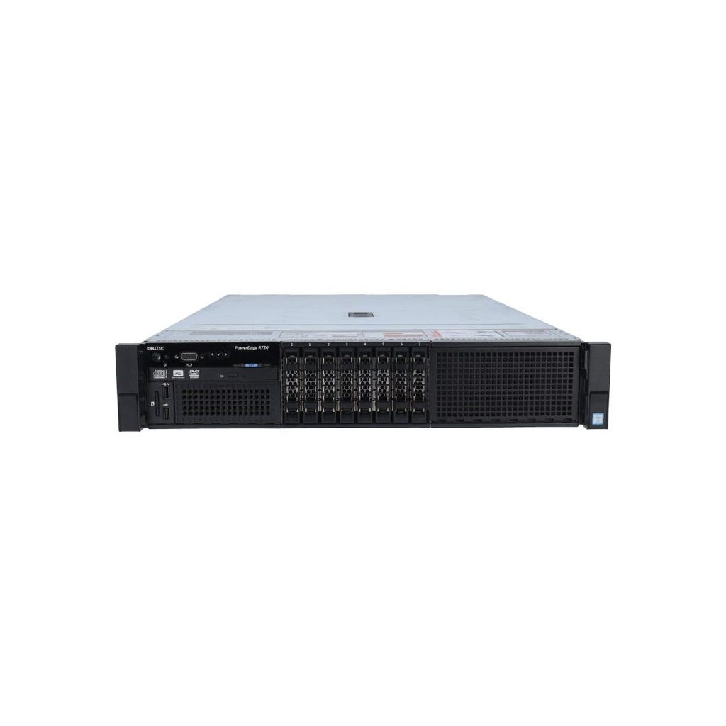 Serveur Dell PowerEdge R730 – 2× Xeon E5-2650L v3 – 8SFF – RAID PERC H330 Mini – 2×750W