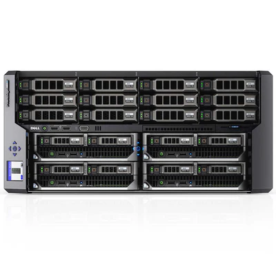 Serveur Dell PowerEdge VRTX – 2×Xeon E5-2650 v2 | 32 Go RAM | 4×SSD 480 Go + 8×HDD 2 To | PERC8 | 25SFF | iDRAC7 | 2×1100W | Remis à neuf