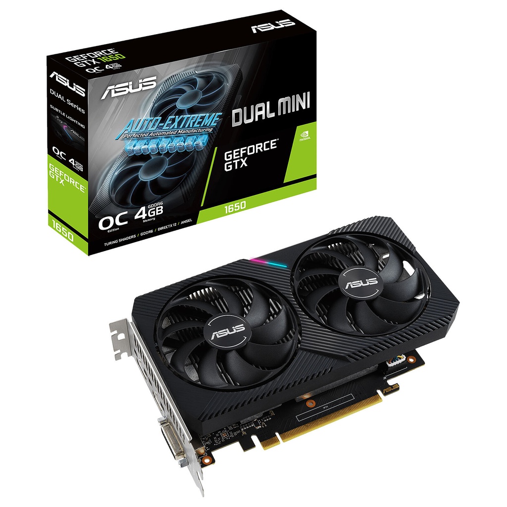 ASUS GeForce GTX 1650 4Go GDDR6 DUAL MINI