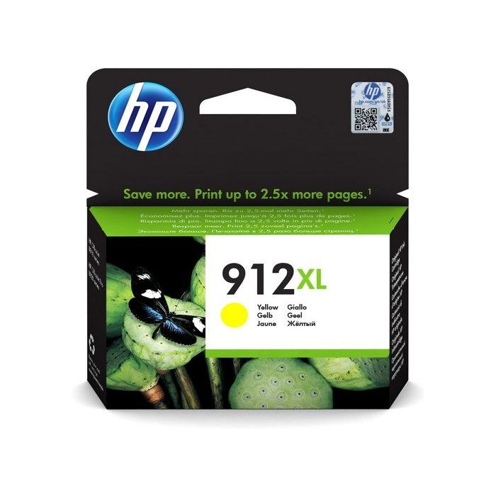 HP 912XL High Yield Yellow Original Ink CartridgePour OJ 8023