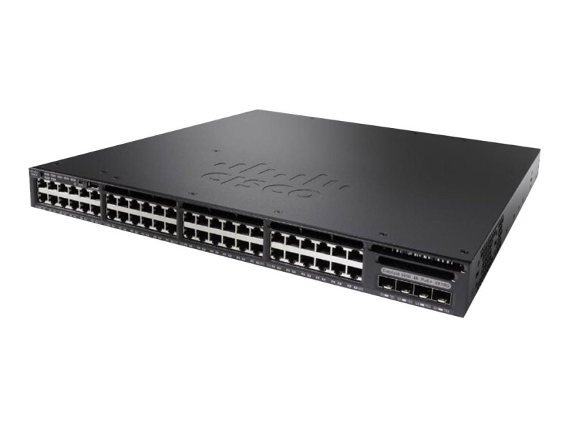 CISCO CATALYST 3650 48 PORT PoE+ 2*10G UPLINK LAN BASE