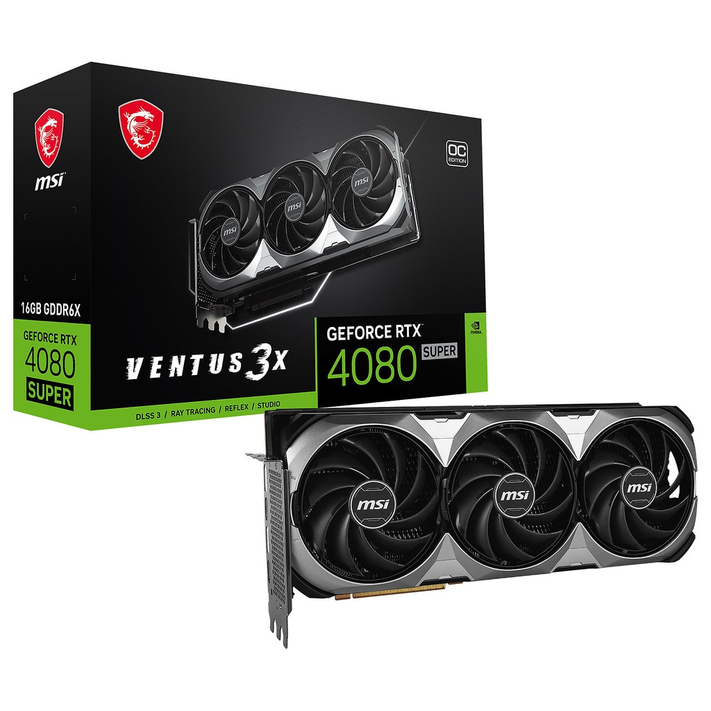 MSI GeForce RTX 4080 SUPER VENTUS 3X OC 16GB GDDR6X