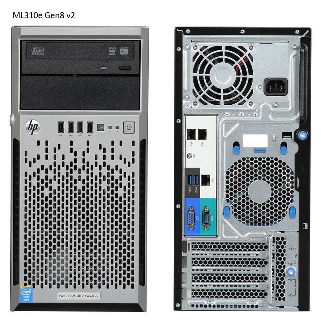 SERVEUR HPE PROLIANT ML110e G8 TWR E3-1220V3-8Go-350W-4LFF