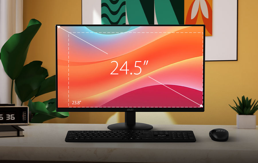 L’écran MSI PRO MP252 – 24.5" IPS | 100 Hz | FHD | HDMI & DisplayPort