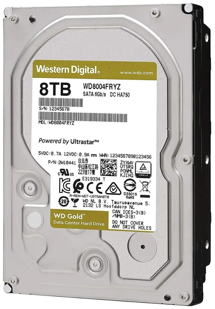 WD HDD 3.5 8 To SATA 7200 tpm