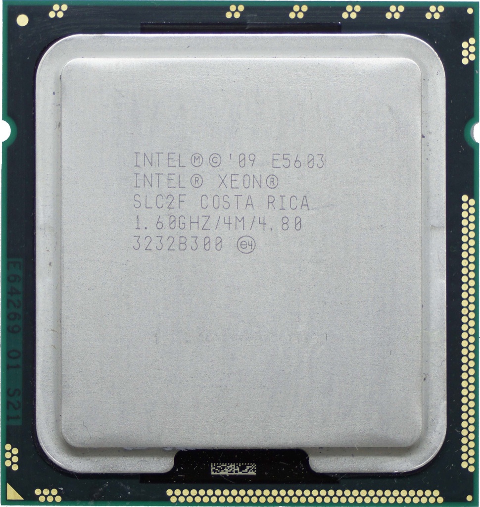 Intel Xeon E5603 (4M Cache, 1.60 GHz, 4.80 GT/s Intel QPI)
