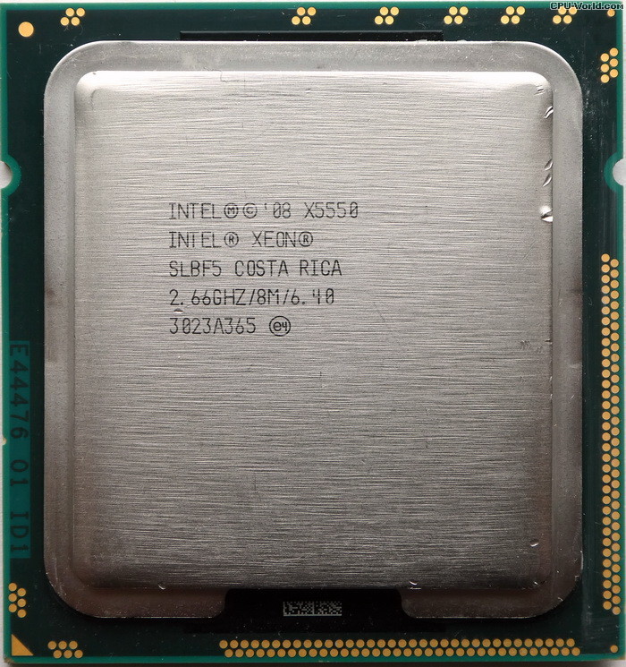 Intel Xeon X5550(2.66 up to 3.06 GHz; 4Coeur; 8Thread; 8 Mo)