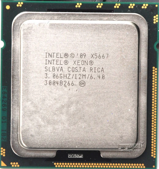 Intel Xeon X5667(3.06 up to 3.46 GHz; 4Coeur; 8Thread; 12 Mo)