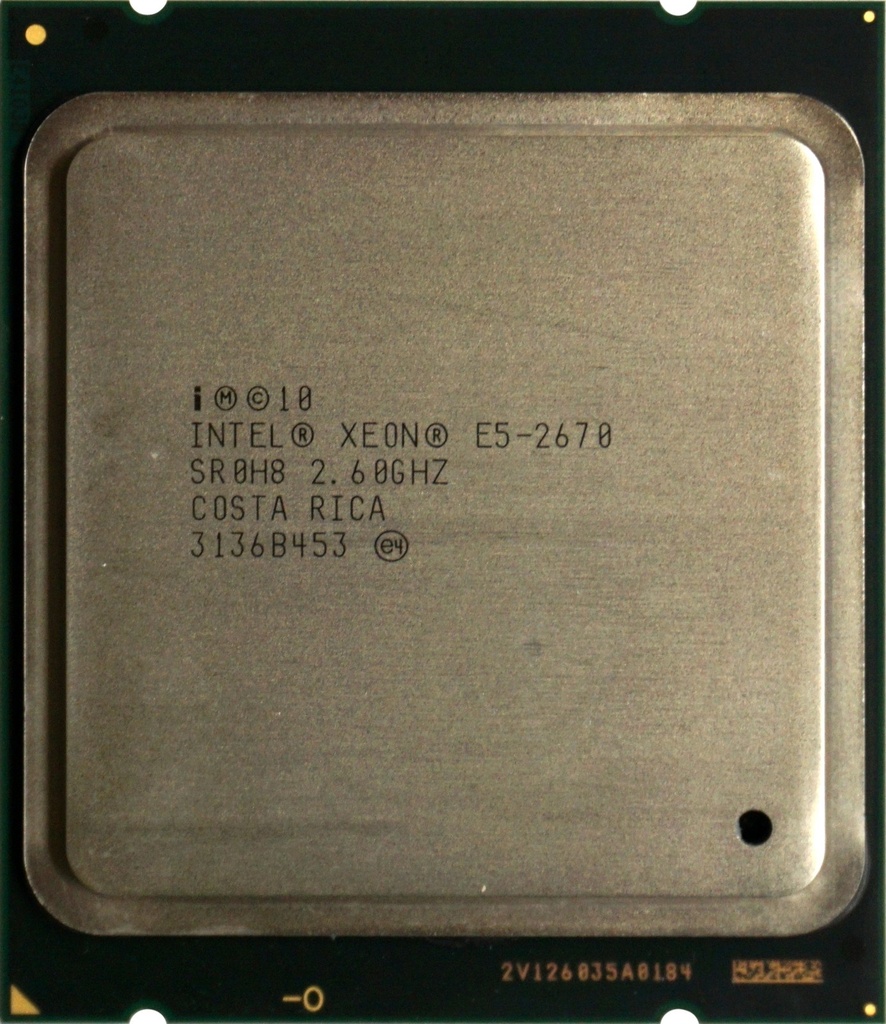 Intel Xeon E5-2670 V1(2.60 up to 3.30 GHz; 8Coeur; 16Thread; 20 Mo)