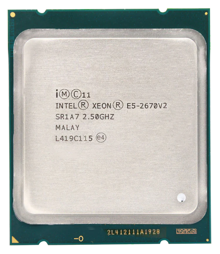 Intel Xeon E5-2670 V2(2,50 GHz, 10 Coeurs; 25 Mo Cache)