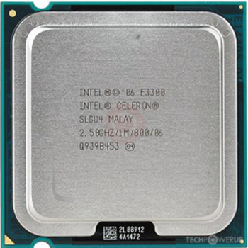 Intel Celeron E3300(2.50 GHz; 2Coeur; 2Thread; 1 Mo)