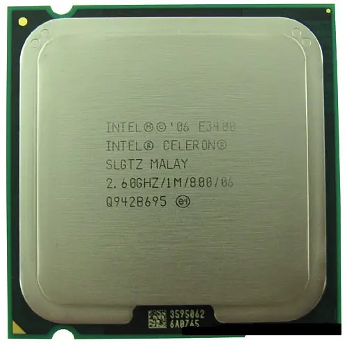 Intel Celeron E3400(2.60 GHz; 2Coeur; 2Thread; 1 Mo)