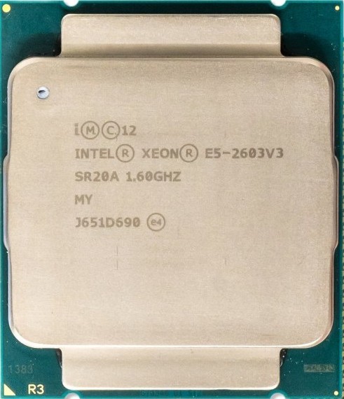 Intel Xeon E5-2603 v3 (15 Mo de cache, 1,60 GHz)