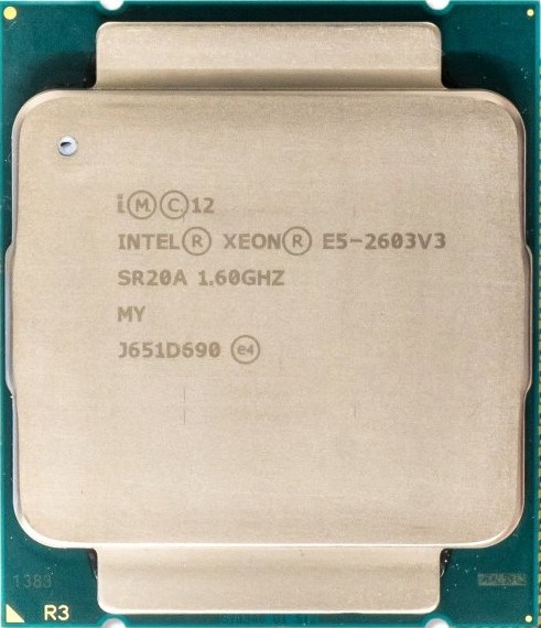 Intel Xeon E5-2603 V3 (15 Mo de cache, 1,60 GHz)