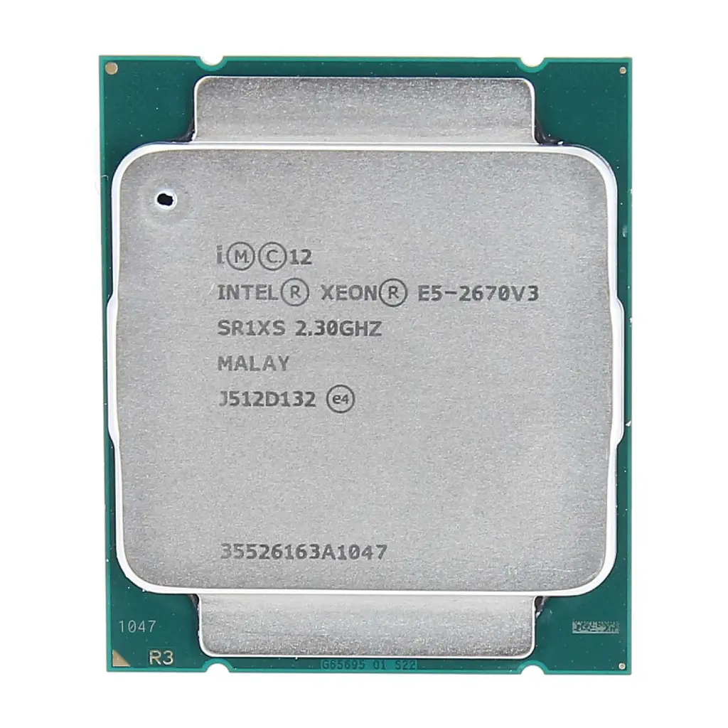 Intel Xeon E5-2670 V3(2.30 up to 3.10 GHz; 12Coeur; 24Thread; 30 Mo)