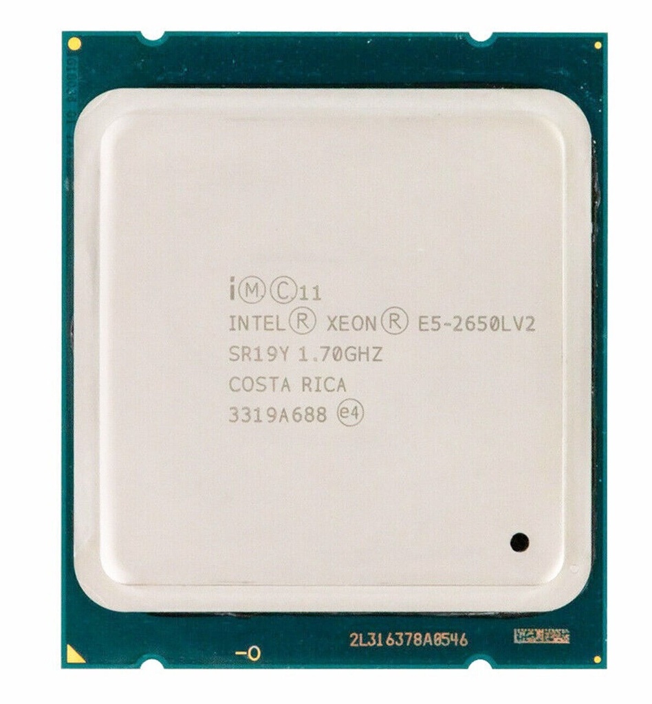 Intel Xeon E5-2650L V2(1.70 up to 2.10 GHz; 10Coeur; 20Thread; 25 Mo)