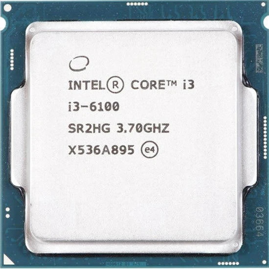 Intel Core i3-6100 (3.70 GHz; 2Coeur; 4Thread; 3 Mo)