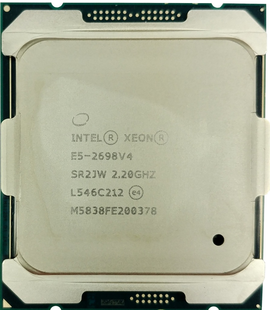Intel Xeon E5-2698 V4 (2.20 up to 3.60 GHz; 20Coeur; 40Thread; 50 Mo)