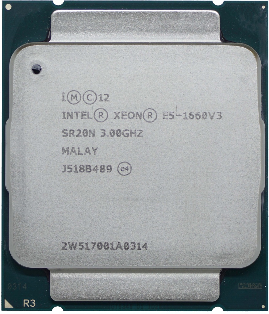 Intel Xeon E5-1660 V3 (3.50 GHz; 8Coeur; 16Thread; 20 Mo)