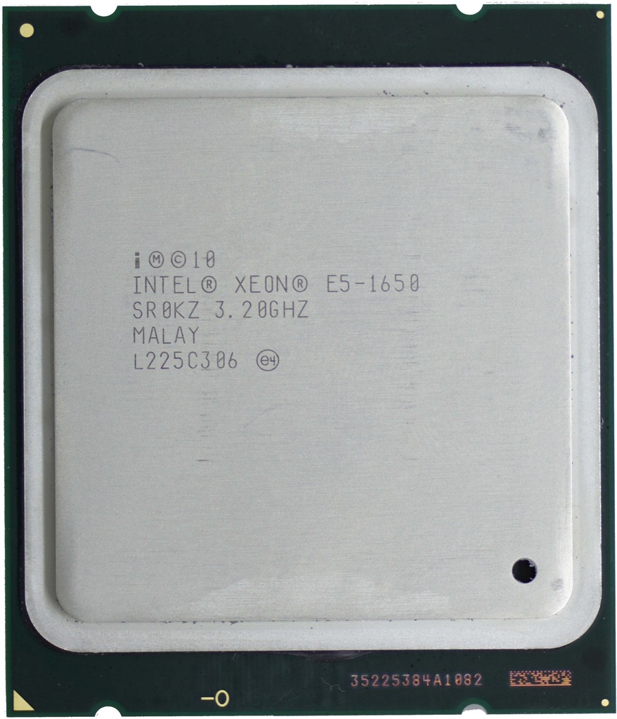 Intel Xeon E5-1650 V1 (3.80 up to 3.20 GHz; 6Coeur; 12Thread; 12 Mo)