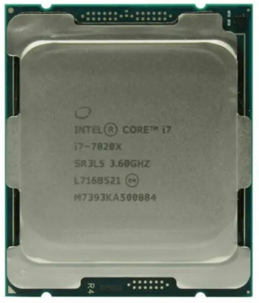 intel Core i7-7820X (3.60 up 4.50 Ghz; 8Core; 16Threads; 11 Mo)